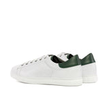 Gentlemen & Young Adult Activo - White Nappa Leather combined with Green Nappa Leather