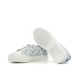 Ladies Activa Basica Sneaker - White Vegan Leather detailed with Exclusive Digital Printed Design