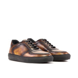 Gentlemen & Young Adult Activo Basico Sneaker - Hand Painted Fuego Museum Patina in Calf Leather