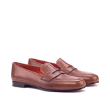 Gentlemen Cortes Slip On - Medium Brown Painted Calf Leather