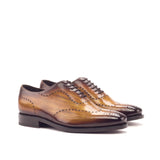 Gentlemen - Wholecut with Hand Painted Cognac Patina in Calf Leather with Goodyear Welt