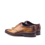 Gentlemen - Wholecut with Hand Painted Cognac Patina in Calf Leather with Goodyear Welt