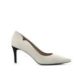 Torrano in Stone Grey Italian Suede Leather detailed with Black Italian Suede Leather