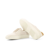 Gentlemen Ocio Sneaker - White & Camel Kid Suede Calf Leather