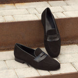 Gentlemen Cortes Slip On - Black Suede Leather