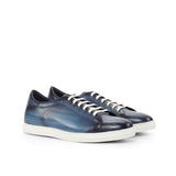 Gentlemen's - Activo with Hand Painted Denim Patina in Calf Leather