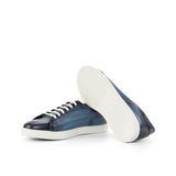 Gentlemen's - Activo with Hand Painted Denim Patina in Calf Leather