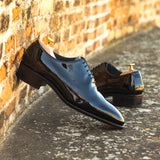 Gentlemen Wholecut in Black Patent Calf Leather with Goodyear Welt