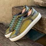 Gentlemen's & Young Adult - Activo with Hand Painted Khaki Patina in Calf Leather