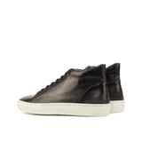 Gentlemen Alto Sneaker - Hand Painted Grey Patina & Black Box Calf Leather