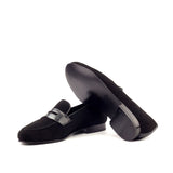 Gentlemen Cortes Slip On - Black Suede Leather