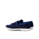 Gentlemen Flex Sport Sole Slip On - Marine Blue & Cobalt Blue Suede Calf Leather