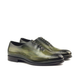 Gentlemen Wholecut with Hand Painted Khaki Patina in Calf Leather with Goodyear Welt