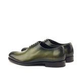 Gentlemen Wholecut with Hand Painted Khaki Patina in Calf Leather with Goodyear Welt