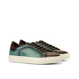 Gentlemen & Young Adult Activo with Hand Painted Grey Patina & Hand Painted Burgundy Patina in Calf Leather