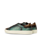 Gentlemen & Young Adult Activo with Hand Painted Grey Patina & Hand Painted Burgundy Patina in Calf Leather