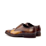 Gentlemen Derby in Hand Painted Cognac & Brown Patina - Calf Leather with Goodyear Welt