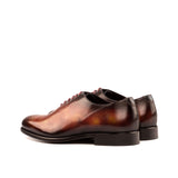 Gentlemen - Wholecut in Hand Painted Fuego & Turquoise Patina - Calf Leather with Goodyear Welt