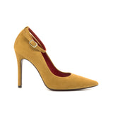 Figueres Pump in Sand Italian Suede Leather