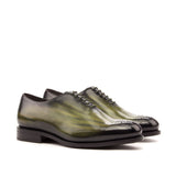 Gentlemen - Wholecut in Hand Painted Khaki Patina - Calf Leather with Goodyear Welt