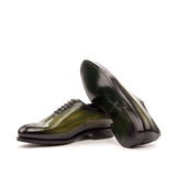 Gentlemen - Wholecut in Hand Painted Khaki Patina - Calf Leather with Goodyear Welt