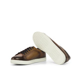 Gentlemen's & Young Adult - Activo - Hand Painted & Burnished Cognac and Brown Box Calf Leather