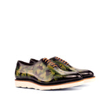Gentlemen - Wholecut in Hand Painted Khaki Camo Patina - Calf Leather with Goodyear Welt