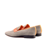 Gentlemen El Patron Slip On - Grey Linen Fabric