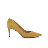 Figueres Pump in Sand Italian Suede Leather