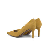 Figueres Pump in Sand Italian Suede Leather