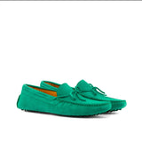Gentlemen Gommini Driver - Green Suede Calf Leather