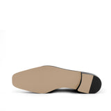 Gentlemen El Patron Slip On - Navy Blue Linen Fabric