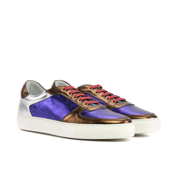 Gentlemen's & Young Adult - Activo Basico Sneaker - Metallic Calf Leather in Copper - Purple - Silver - Turquoise