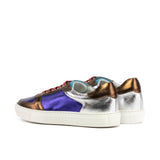 Gentlemen's & Young Adult - Activo Basico Sneaker - Metallic Calf Leather in Copper - Purple - Silver - Turquoise