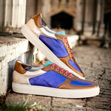 Gentlemen's & Young Adult - Activo Basico Sneaker - Metallic Calf Leather in Copper - Purple - Silver - Turquoise