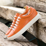 Gentlemen & Young Adult Activo - Hand Painted Orange Full Grain Calf Leather