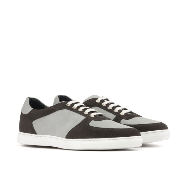Gentlemen & Young Adult Activo Basico Sneaker - Light & Dark Grey Lux Suede Calf Leather