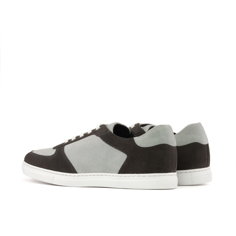 Gentlemen & Young Adult Activo Basico Sneaker - Light & Dark Grey Lux Suede Calf Leather