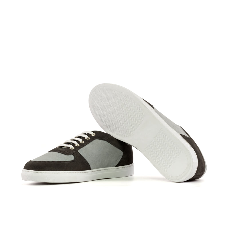 Gentlemen & Young Adult Activo Basico Sneaker - Light & Dark Grey Lux Suede Calf Leather