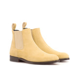 Ladies Chelsea Boot in Sand Lux Suede Calf Leather