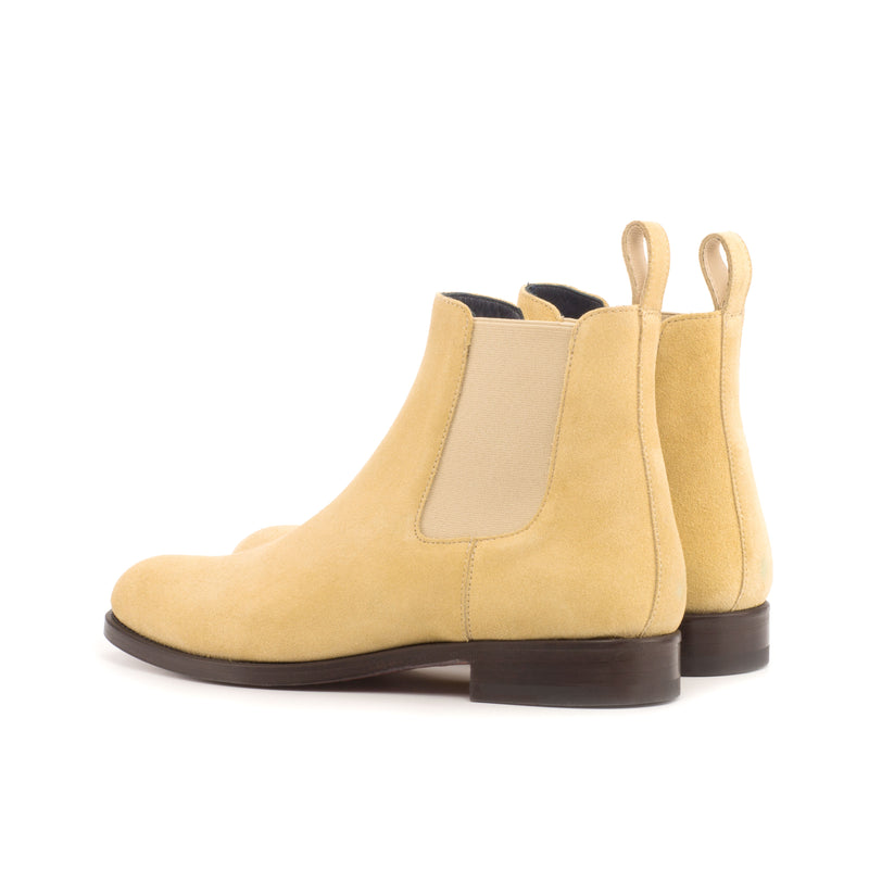 Ladies Chelsea Boot in Sand Lux Suede Calf Leather