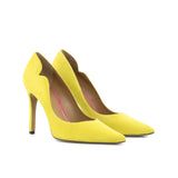 Torrano in Lemon Yellow Italian Suede Leather