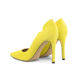 Torrano in Lemon Yellow Italian Suede Leather