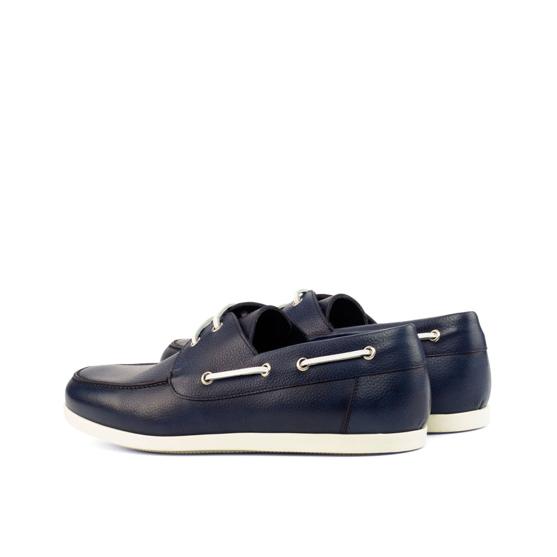 Gentlemen Oceano Boat Classic in Hand Painted Navy Blue Full Grain Calf Leather