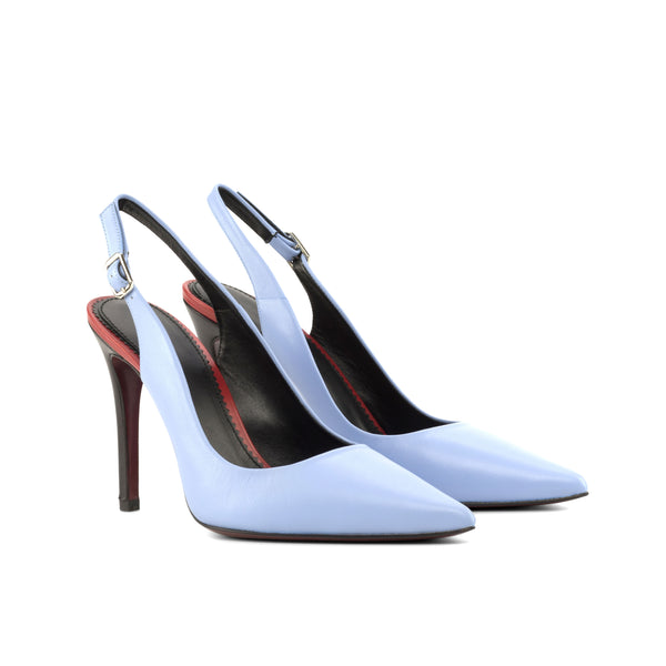 Elegancia Pump in Jeans Blue Nappa Leather detailed with Passion Black Nappa Leather